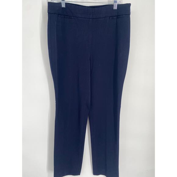 Talbots Pants Women’s 8 Navy High Waisted Straight Classic Career Professional - Picture 1 of 9